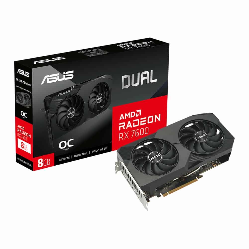 (image for) ASUS AMD Radeon RX 7600 DUAL OC 8GB Graphics Card
